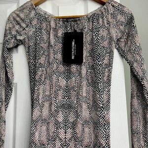 Pretty Little Thing leopard print dress